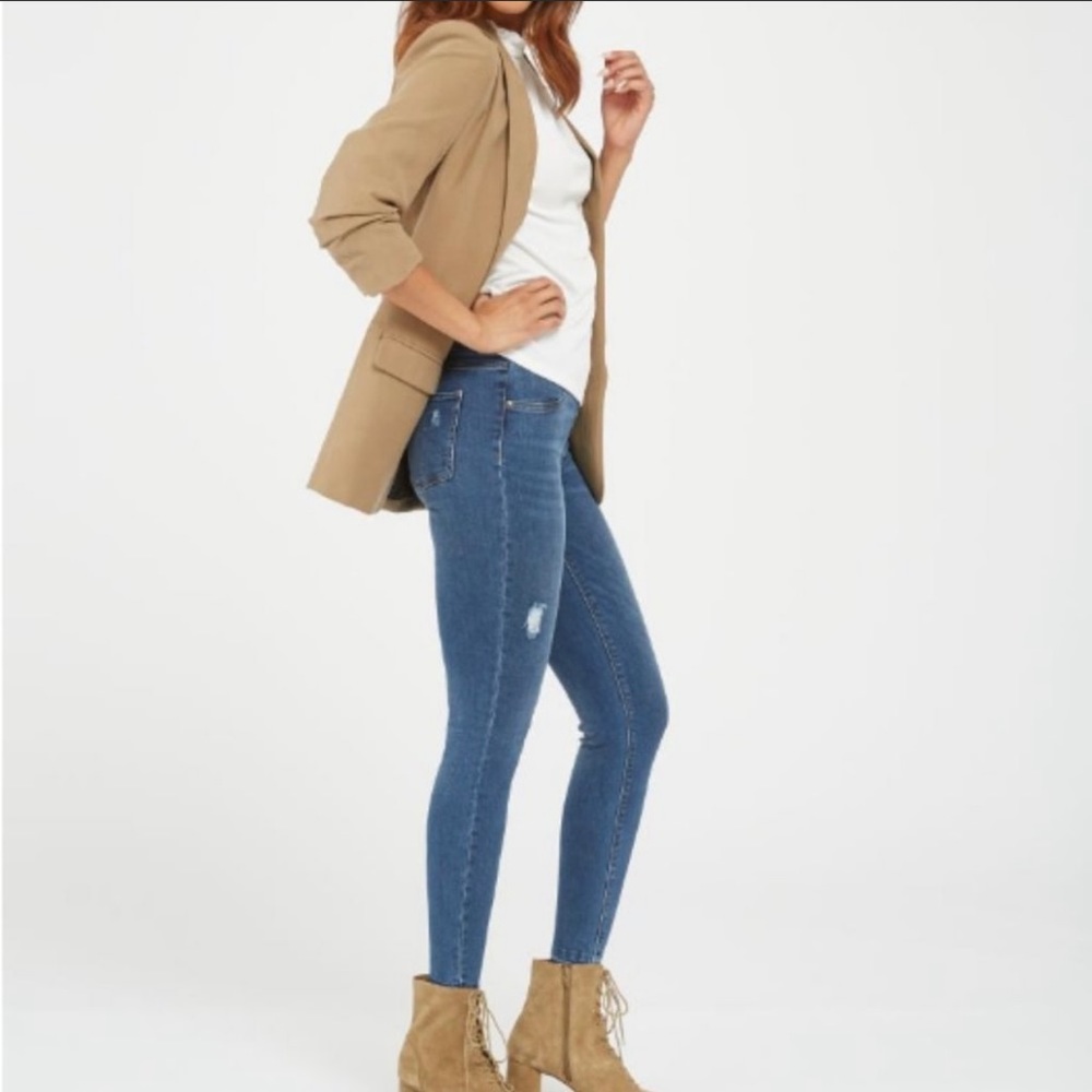 Spanx Distressed Small Petite Jeggings